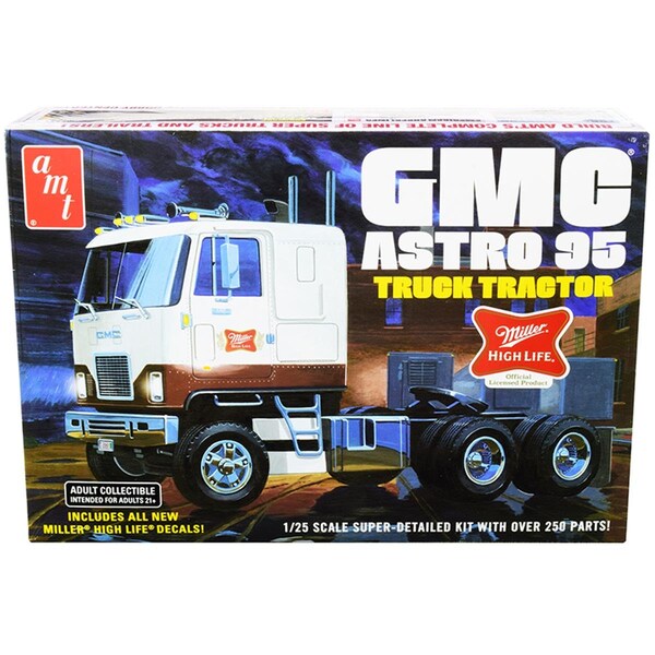 Time2Play Skill 3 Model Kit GMC Astro 95 Truck Tractor Miller 1-25 Scale Model Car TI3468896 - main